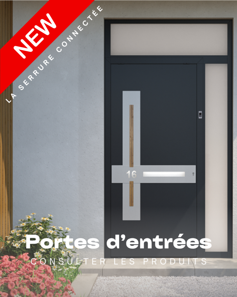 SITE INTERNET AMELIORHABITAT (4) Porte d'entrée avec serrure connectée pour une sécurité optimale